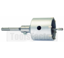 Набор корони за ядково пробиване, SDS-plus, 3 части 82 x 54 mm