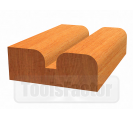 Профилен фрезер Е 8 mm, R1 6,3 mm, D 25,4 mm, L 14 mm, G 46 mm