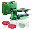 Ексцентършлайф BOSCH PEX 300 AE + 26 шкурки Мощност 270 W Плоча 125 mm Куфар